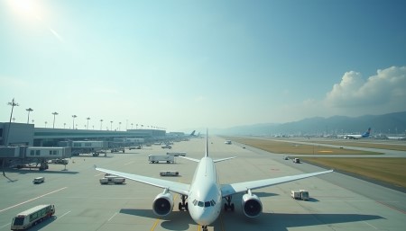 Panorama delle parteze voli dall' aeroporto incheon di seoul